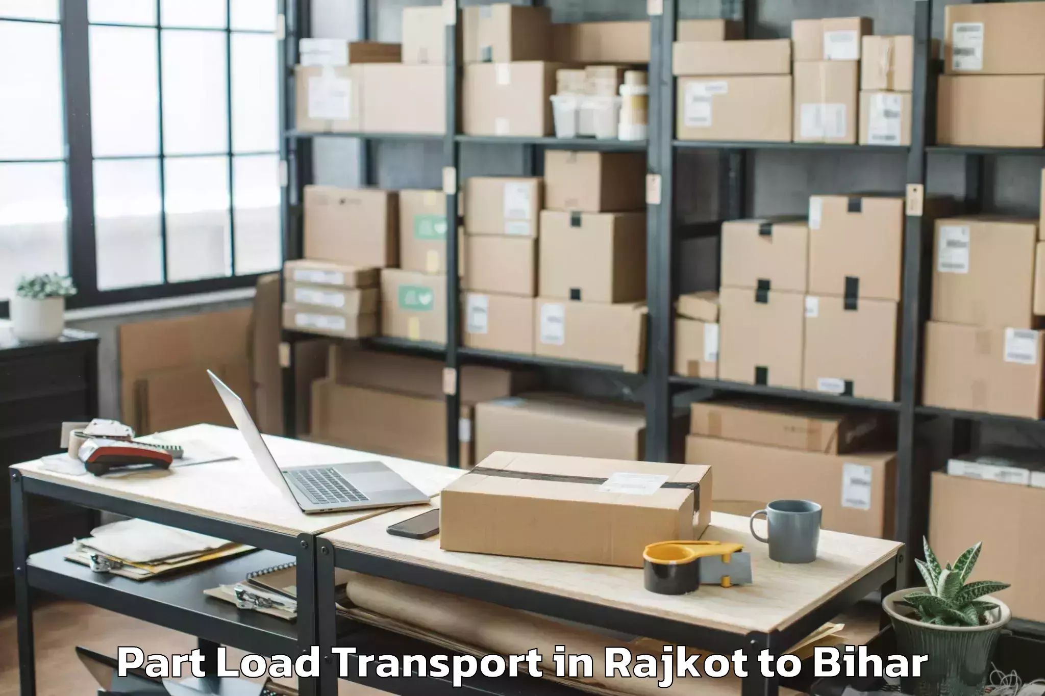 Reliable Rajkot to Supaul Part Load Transport